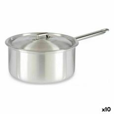 Kastrull med lock Kinvara 100022 Silvrig Aluminium 4 L 24,5 x 12 x 41 cm (10 antal)