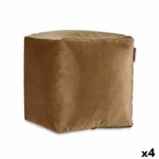 Puff Sammet Brun 30 x 30 x 30 cm (4 antal)