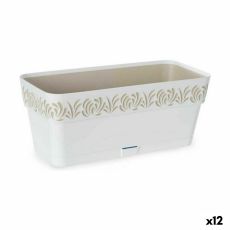 Blomlåda Stefanplast Gaia Vit Plast 13,3 x 12,3 x 29,3 cm (12 antal)