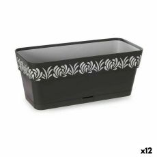Blomlåda Stefanplast Gaia Antracitgrå Plast 13,3 x 12,3 x 29,3 cm (12 antal)