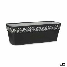 Blomlåda Stefanplast Gaia Antracitgrå Plast 49,5 x 17 x 19 cm (12 antal)