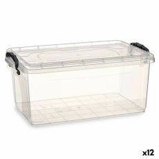 Förvaringslåda med lock Kipit TP546-1 Transparent Plast (12 antal)