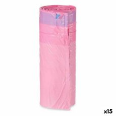 Soppåsar Parfymerad Självslocknande Rosa Polyetylen 15 antal 30 L