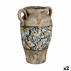 Dekorativ Trädgårdsfigur Ibergarden ZD19007 Polyresin Vas 21 x 34,5 x 28 cm (2 antal)