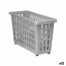 Förvaring för köksskåp Kipit G-327-1 Grå 17,5 x 26 x 46 cm Med hjul (12 antal)