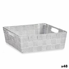 Multifunktionell korg Kipit A3-693109 Vit Tyg 3 L 23 x 8 x 27 cm 27 x 8 x 23 cm (48 antal)