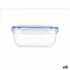 Hermetisk matlåda Leknes 30113 Transparent polypropen Fyrkantig 1,4 L 14,5 x 8,5 x 20 cm (12 antal)