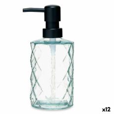 Tvåldispenser Berilo CN-B5463VB-1-367 Transparent Glas Plast Diamant 410 ml 9 x 18 x 7 cm (12 antal)