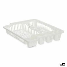 Diskställ Kinvara 2601405-2 Vit 46 x 8 x 37,5 cm (12 antal)
