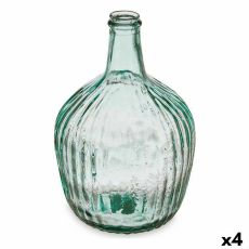 Flaska 2255/04R Transparent Ränder 4 L 16 x 29,5 x 16 cm Dekoration (4 antal)