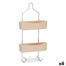 Badrumshyllor Berilo W7072 - 384 Beige Metall Plast 28 x 60 x 14 cm (6 antal)