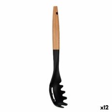 Pastaslev Kinvara KT190072-6 PBT Svart Naturell Trä 6 x 33,5 x 6 cm (12 antal)