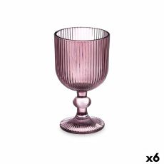 Vinglas Ränder Grå Glas 260 ml (6 antal)