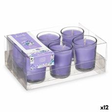 Set med Doftljus Acorde 48-B-AR Lavendel Glas (12 antal)