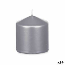 Ljus Acorde 92533 Silvrig 7 x 7,5 x 7 cm (24 antal)