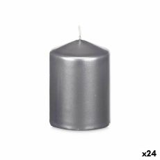 Ljus Acorde 92535 Silvrig 7 x 10 x 7 cm (24 antal)