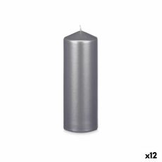 Ljus Acorde 92541 Silvrig 7 x 20 x 7 cm (12 antal)