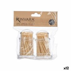 Tandpetarhållare Kinvara AR1810522 Transparent 2 Delar (12 antal)