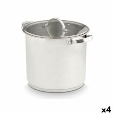 Kastrull med glaslock Kinvara 17396 Silvrig 31 x 25 x 24 cm Induktionshäll (4 antal)