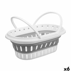 Hopvikbar tvättkorg CC19200(53) polypropen TPR 58 x 23 x 38 cm Hopfällbar (6 antal)