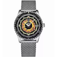 Damklocka Mido OCEAN STAR DECOMPRESSION WORLDTIMER Silvrig