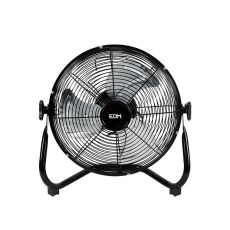 Golvfläkt EDM industriell Svart 45 W Ø 30 x 41 cm