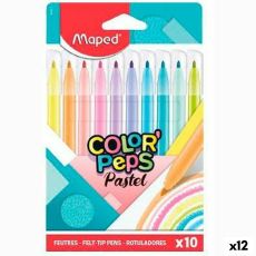 Tuschpennor Maped Color' Peps Multicolour 10 Delar (12 antal)