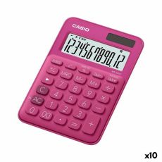 Kalkylator Casio MS-20UC Fuchsia 2,3 x 10,5 x 14,95 cm (10 antal)