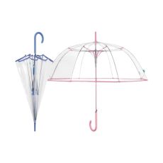 Paraply Perletti Transparent Mikrofiber Ø 89 cm Med list