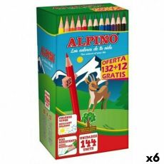 Färgpennor Alpino KIDS EVOLUTION STRIPES Multicolour 144 Delar (6 antal)