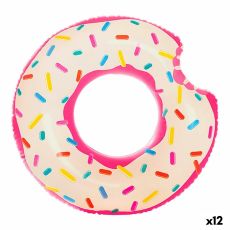 Uppblåsbart hjul Intex Donut Rosa 107 x 99 x 23 cm (12 antal)