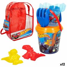 Strandleksaker set Hot Wheels Ø 18 cm polypropen (12 antal)