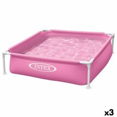 flyttbar pool Intex 342 L 122 x 30 x 122 cm Rosa (3 antal)
