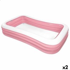 Uppblåsbar plaskpool för barn Intex 1050 L 305 x 56 x 183 cm Rosa (2 antal)
