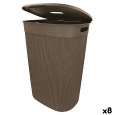 Tvättkorg Curver Brun Plast 55 L 44 x 61 x 35 cm (8 antal)