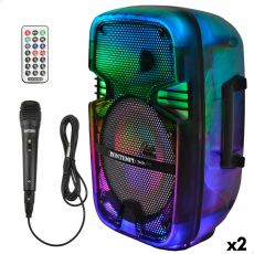 Högtalare med Karaoke Mikrofon Bontempi Plast 25 x 39 x 21 cm (2 antal)