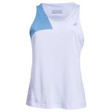 Babolat Perf Tank Top Women, white/horizon blue XS