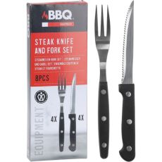 Kött & Grillbestick Svart 8 delar