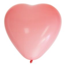 Ballong Hjärta Rosa 8-pack Latex