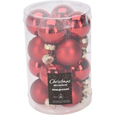 Julgranskulor Röda 16-pack
