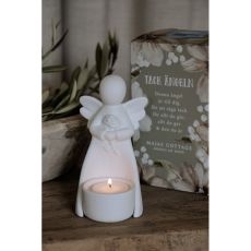 Majas Cottage Ängel Ljushållare Tack Gåvobox