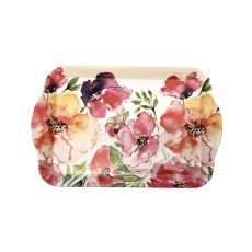 Bricka Blommor Melamin 21x15 cm