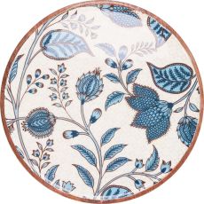 Fat Dekoration Tallrik Vit/Blå
