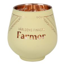 Lykta Farmor Glas Mirror Candle med text Ljuslykta