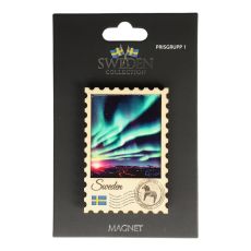 Souvenir Magnet Frimärke Norrsken