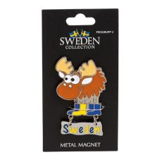 Magnet Souvenir Älg med skylt