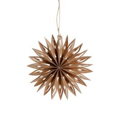 Stjärna Häng Brun 15 cm 2-pack