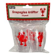 Snapsglas Shotsglas Kräftskiva 12-pack