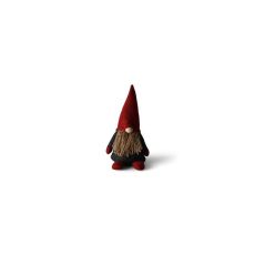 Tomte Röd/Grå Textil 20 cm