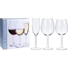 Vin- och Champagneglas i set 18-pack